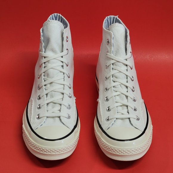 Converse Chuck 70 Hi 'Summer Denim' 171892C White/Egret/Black Size Men's 9.5 - Picture 3 of 12